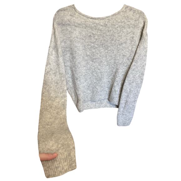 Free People Gray V-Neck Sweater - Picture 7 of 11